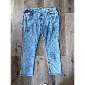 Levis Strauss Womens Retro Jeans Size 22 Wide 41x31 Acid Wash